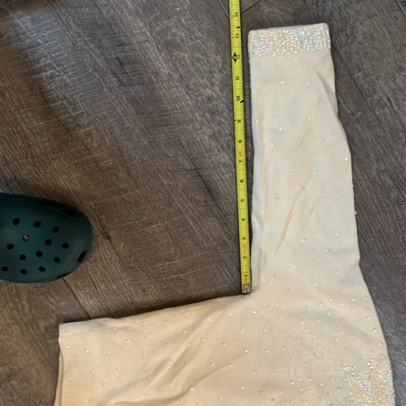 Anne Scott 1950s sequined pale yellow 100% cashmere sweater - Picture 6 of 8